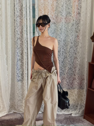 SAMI MIRO VINTAGE ASYMMETRIC ONE SHOULDER TANK