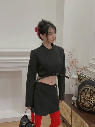 COPERNI Cropped Trompe-L’oeil Jacket