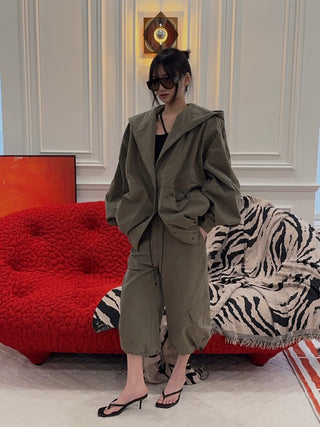 THE MANNEI - Cargo Trousers in Khaki