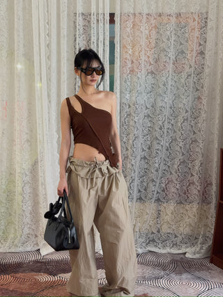 SAMI MIRO VINTAGE ASYMMETRIC ONE SHOULDER TANK