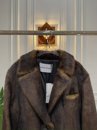 STAND BELINDA BLAZER DARK BROWN