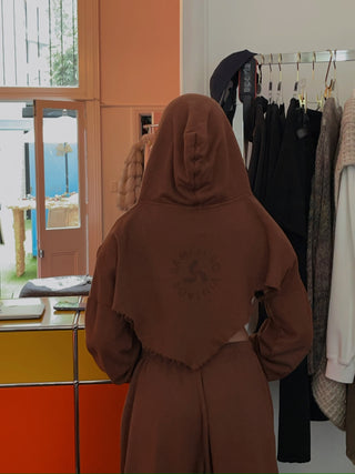 SAMI MIRO VINTAGE V CUT ZIP UP HOODIE
