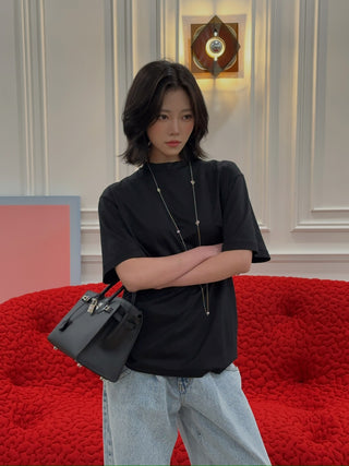 AYA MUSE - Boxy T-shirt in Black