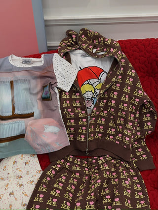 ASHLEY WILLIAMS - Butterfly Hoodie in I Heart Me Choco