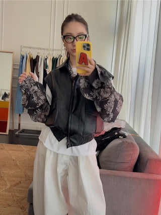 OPEN YY FAUX LEATHER BIKER VEST