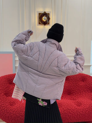 NATASHA ZINKO COTTON CHECKED MUSCLE JACKET