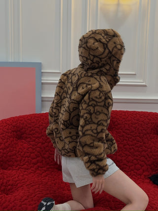 INBETWEENERS - ECOFUR JACKET UNISEX in CAMEL