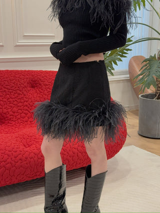 16ARLINGTON - Loisio Mini Skirt in Black