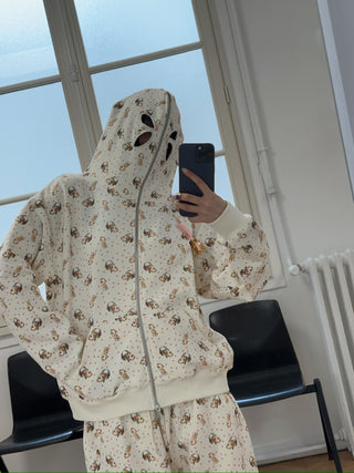 ASHLEY WILLIAMS - Butterfly Hoodie in Peach Deer