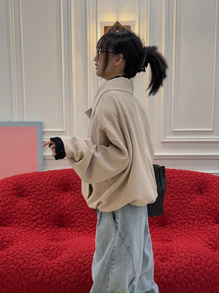 THE MANNEI - Bomber Jacket in Beige