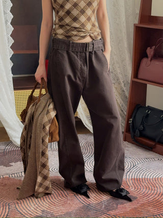 MAGDA BUTRYM - Denim Pants in Brown