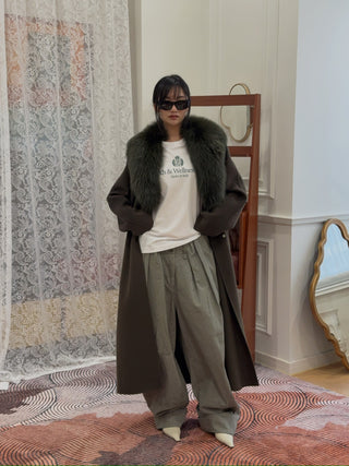 YVES SALOMON MANTEAU 119CM LIANE