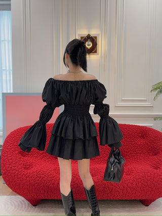 BLUMARINE - TECHNICAL TAFF DRESS
