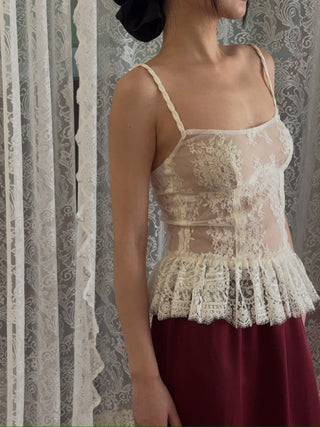 RXQUETTE - Dentelle Bodice Top in Ivory