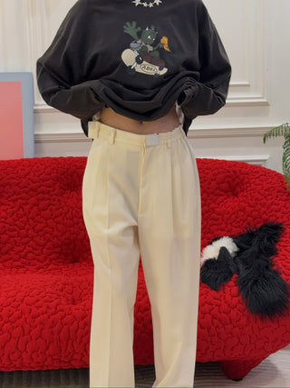 MAGLIANO - 21FW ELASTIC CROPPED TROUSERS / DIRTY WHITE