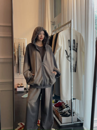 OPEN YY WASHED WIDE SWEATPANTS