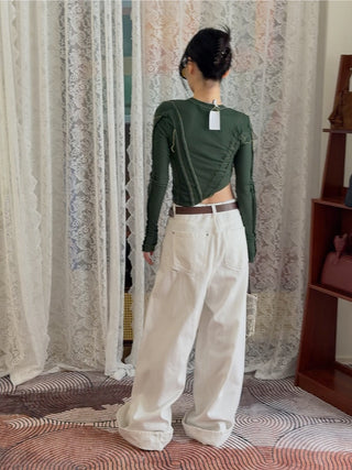 SAMI MIRO VINTAGE ASYMMETRIC LONG SLEEVE TEE