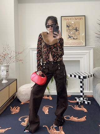 BLUMARINE LEO JACQUARD CARDIGA