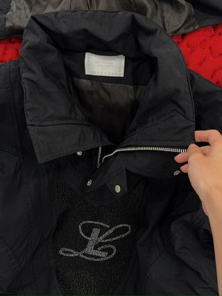 LUAR - EMBROIDERED TECH PULLOVER / BLACK