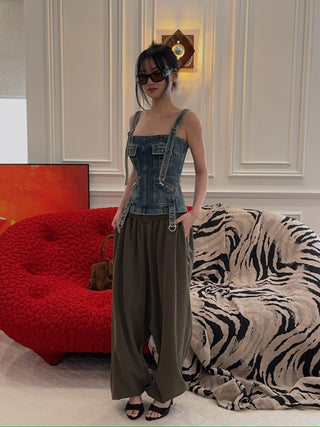 BLUMARINE DENIM TOP