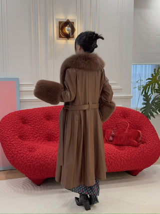 SAKS POTTS - FOXY COAT / WALNUT