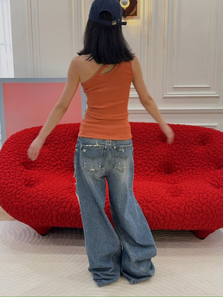 BLUMARINE - DENIM BOYFRIEND