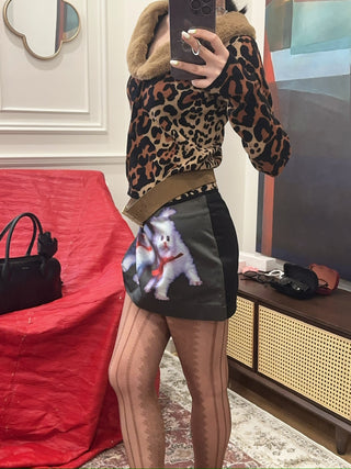 ASHLEY WILLIAMS KITTEN MINI SKIRT