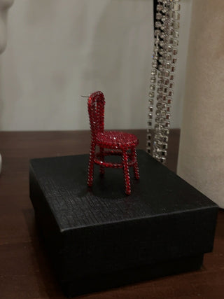 AREA NYC Crystal Chair Earring