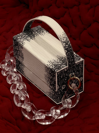 L’AFSHAR -  IDA HIMALAYAN LIZARD W / CLEAR THICK CHAIN