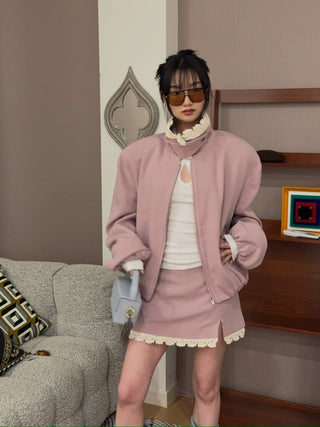 THE MANNEI - Bomber Jacket in Lilac