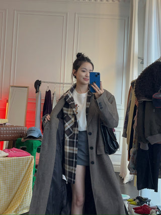 LESUGIATELIER WOOL TAILORED LONG COAT