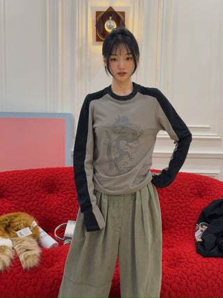 MARTINE ROSE - L/S SHRUNKEN T-SHIRT
