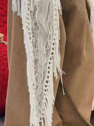 BLUMARINE - EMBR Relaxed Georgette Shirt in Soft Pearl