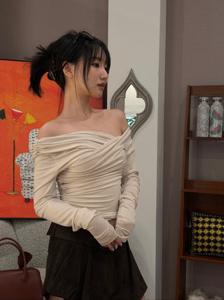 THE ANDAMANE - TRIXIE TOP - OFF SHOULDER DETAIL TOP