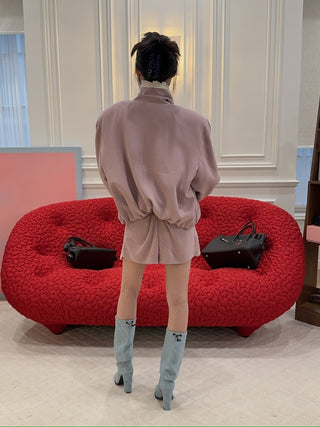 THE MANNEI - Bomber Jacket in Lilac