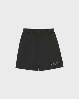 SPORTY & RICH - Stallion Gym Short in Faded Black