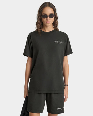 SPORTY & RICH - Stallion T-Shirt in Faded Black
