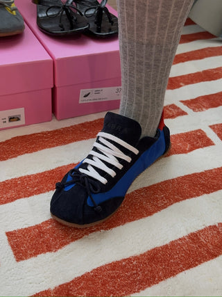 ABRA - Ballerina Sneaker in Blue/Red