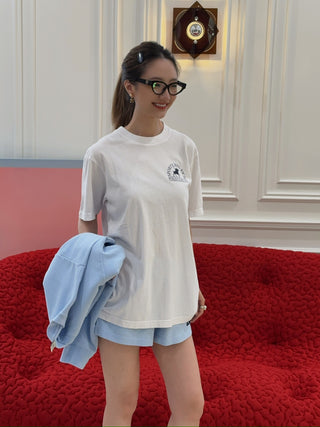 SPORTY & RICH - Polo Club T-Shirt in White