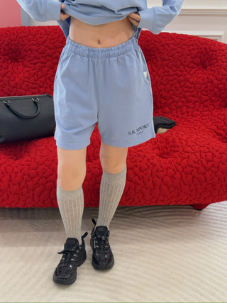 SPORTY & RICH - SR Sport Gym Short in Blue