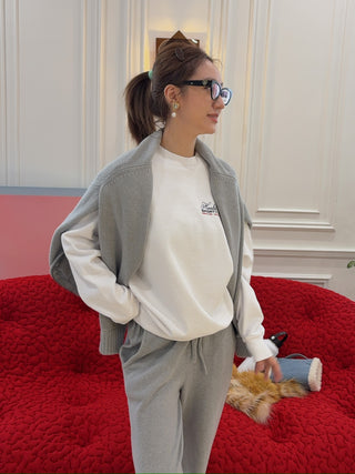 SPORTY & RICH - Made In USA Crewneck in White