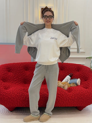 SPORTY & RICH - Made In USA Crewneck in White