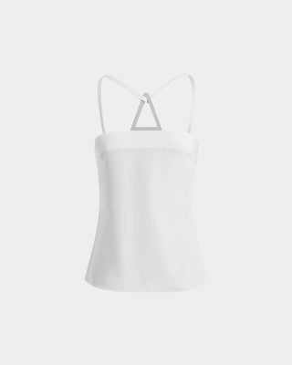 16ARLINGTON - Ivia Top in Crepe in White