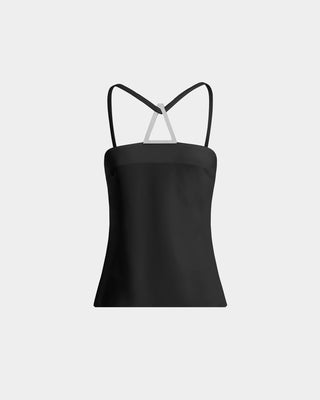 16ARLINGTON - Ivia Top in Crepe in Black
