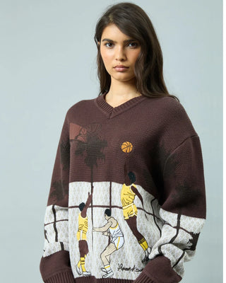 HOUSE OF SUNNY - Slam Dunk West in Dark Brown