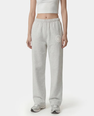 SPORTY & RICH - Juicy Emblem Wide Sweatpant in Heather Gray