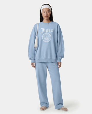 SPORTY & RICH - Juicy Emblem Crewneck in Sky Blue