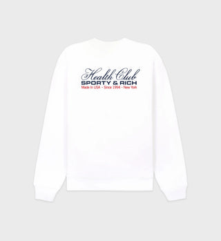 SPORTY & RICH - Made In USA Crewneck in White