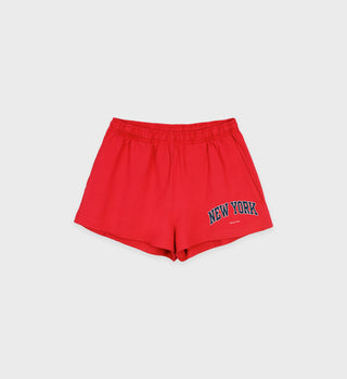 SPORTY & RICH - New York Ivy Disco Short in Ruby