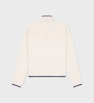 SPORTY & RICH - NY Crest Polar Sweatshirt in Cream